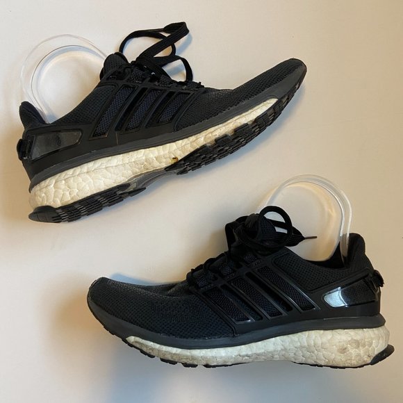 Adidas Womens Energy Boost 3 AQ1869 Black Low Top Lace Up Running Shoes Size 7.5 - Picture 4 of 11